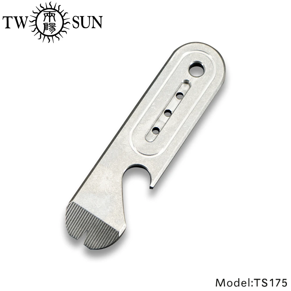 TWOSUN ножи оригинальный лом полный TC4 титана Prybar открывалка для бутылок