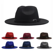 Хит, зима-осень, имитация шерстяного фетра, топ, джазовая шляпа для женщин и мужчин, европейские, американские круглые шапки, котелок, шляпы для джентльмена