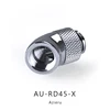 Azieru Water Cooling Angled Fitting, 45/90 Degree Rotary Joint Rotatable, AU-RD45-X/AU-RD90-X ► Photo 3/5