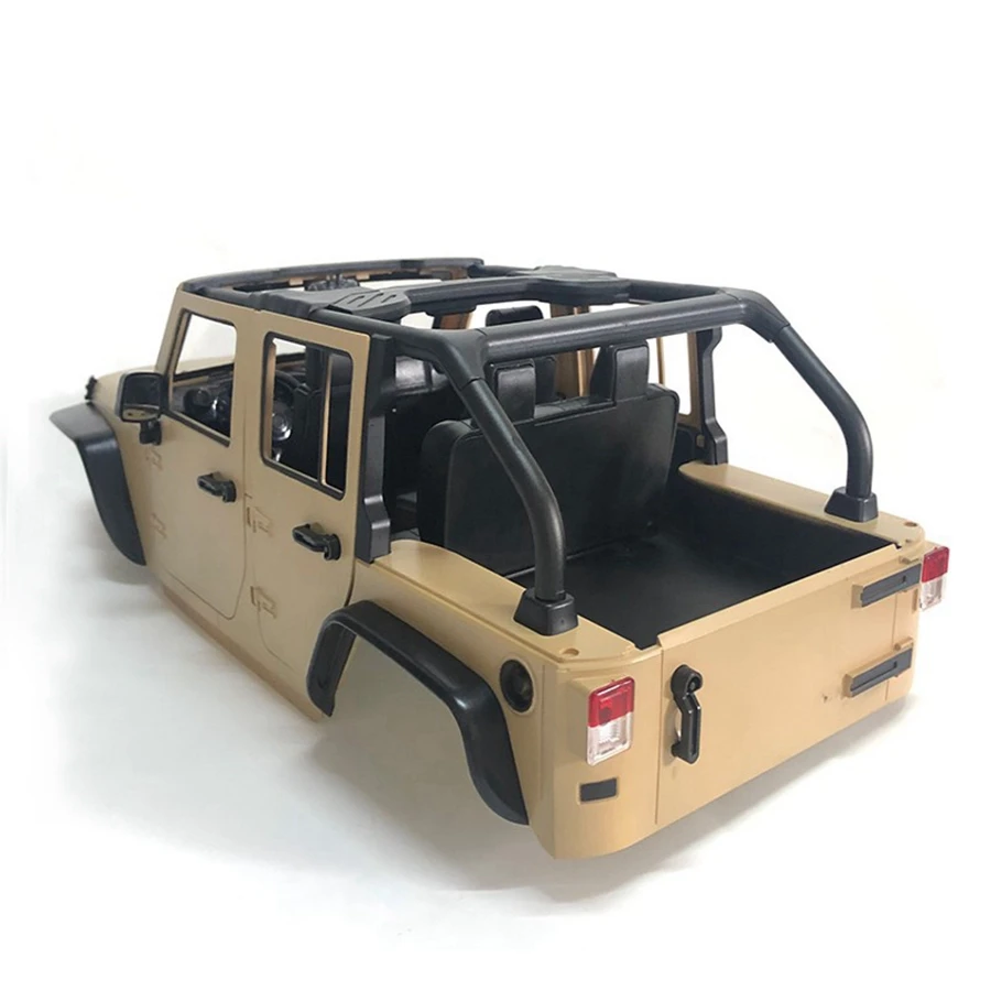 ROCK Crawler 1/10 JEEP WRANGLER RUBICON без колесной базы на крыше 313 мм Жесткий Корпус Комплект для гусеничного осевого SCX10 Cherokee RC автомобиля