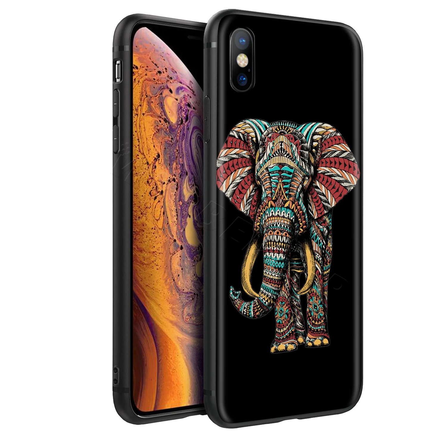 Чехол Webbedepp с индийским Тотем слона для Apple iPhone 11 Pro XS Max XR X 8 7 6 6S Plus 5 5S SE