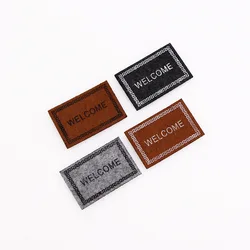 5pcs 1:12 Dollhouse Miniature Non-woven fabric Carpet Mat Dolls House Living Room Furniture Decoration Accessories