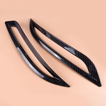 

beler Carbon Fiber Texture Car Rear Taillight Fog Lamp Cover Trim Decoration Frame fit for Tesla Model 3 2017 2018 2019