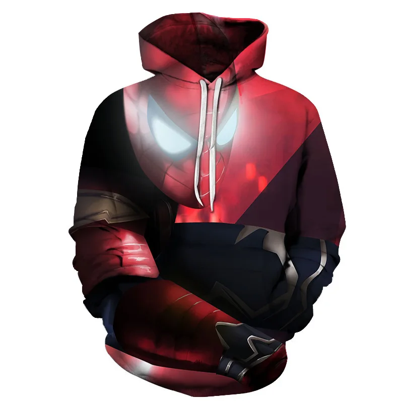 New Fashion The Avengers Design Sweatshirt Hoodies Mens Thanos Printed Streetwear Homme Spring Long Sleeve Pullover Man Jacket - Цвет: AFKH3299(Asian Size)