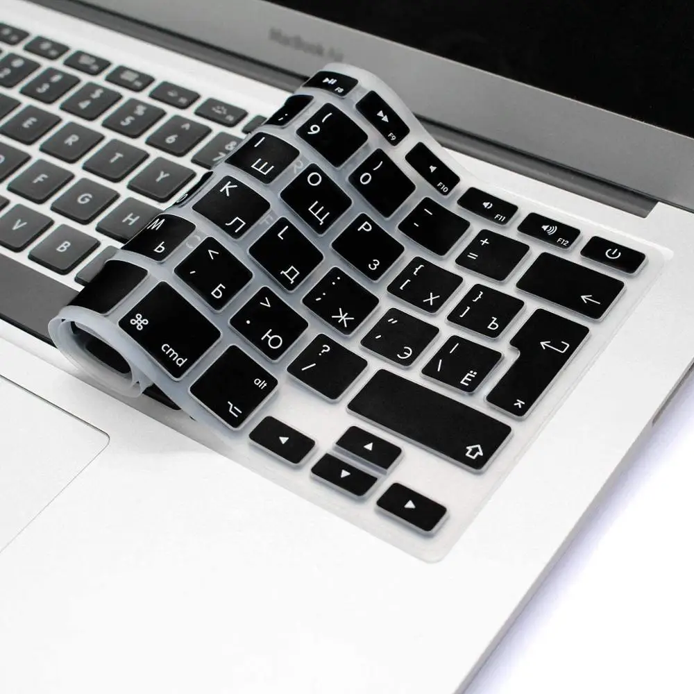 

Чехол для клавиатуры Macbook Air 13, с русскими буквами, силиконовый