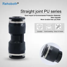 1 PCS Pneumática Controlador de Velocidade de Fluxo de Montagem Remoto Peças de Impressora Acoplador Fittings Tubo de PTFE 3D PU06 PU08 PU10 PU12 PU14 PU16(China)