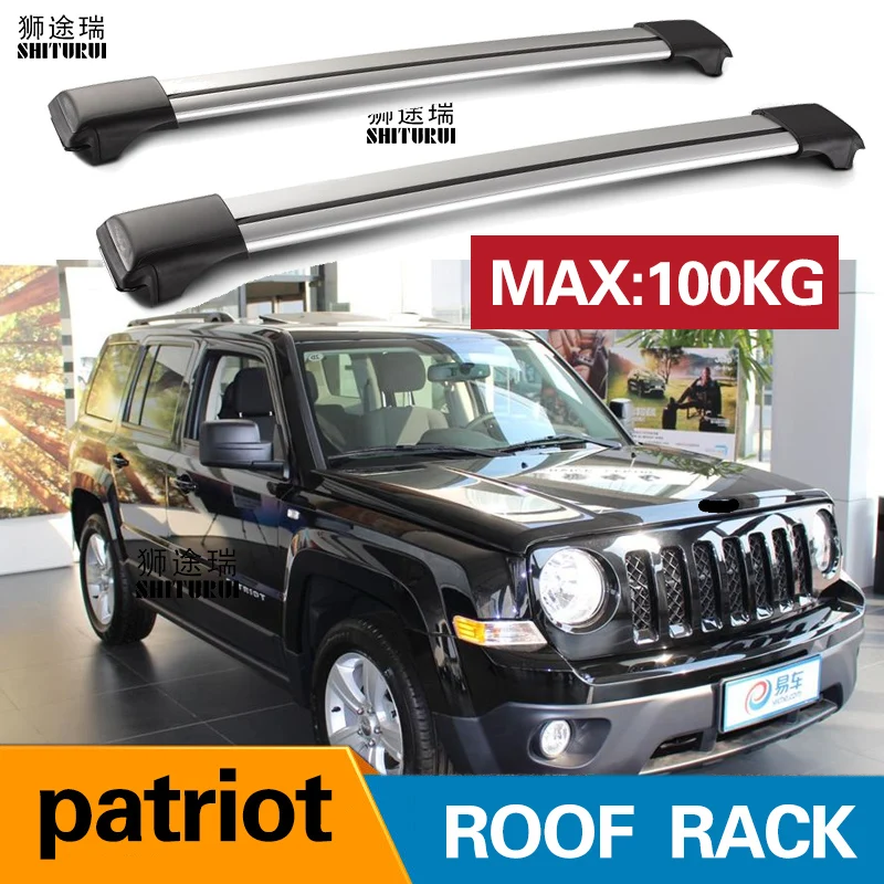 Брусья на крышу для джип Патриот (MK74) SUV [2007 2019] боковые брусья из алюминиевого