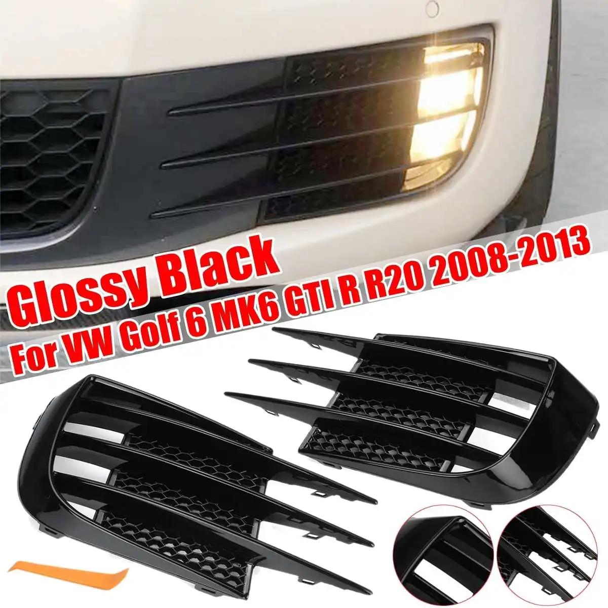 Car Front Fog Lights Cover For 20082013 For Volkswagen For Vw Golf 6