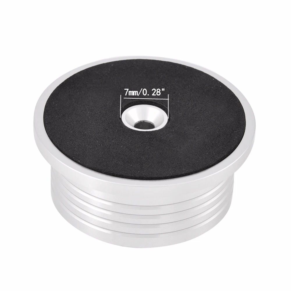 Universal 60Hz LP Vinyl Record Player Disc Turntable Stabilizer with Level Aluminum Alloy Weight Clamp Music Player