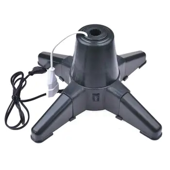 

Rotating Christmas Tree Stand Feet Base Holder Electric Rotating Christmas Party Decor Adjustable For Artificial Xmas Tree
