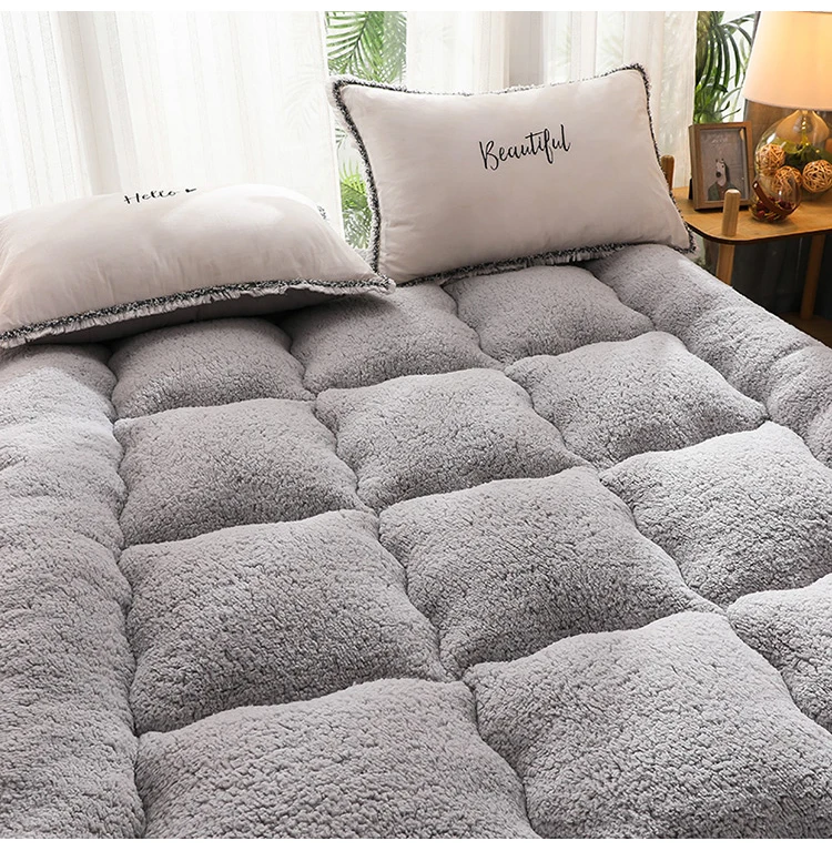 Description Picture 6 of itemWinter warm thick mattress upholstery high quality household pad quilt tatami floor mattress lamb cashmere mat