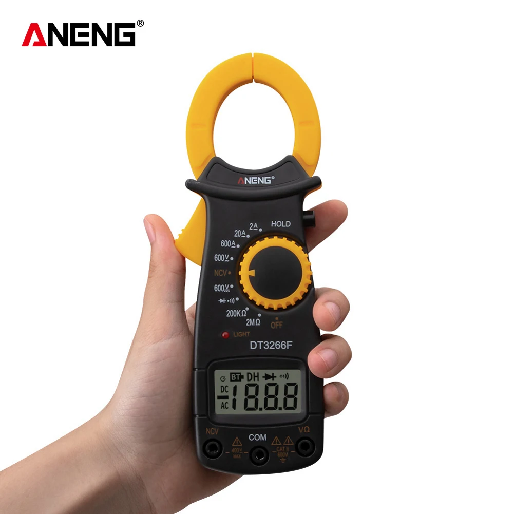 

Digital Display DT3266F Digital Clamp Meter Clamp Multimeter Amperemeter with Buzzer for Professional Electrician Testing
