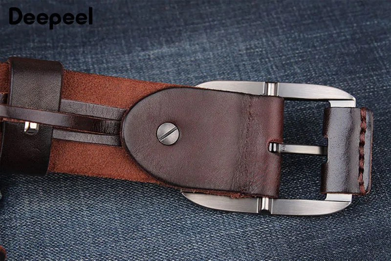 Deepeel 1 шт. 3,8 см* 105-130 см роскошные дизайнерские ремни для мужчин бизнес однослойный первый слой воловья кожа Сплав пряжка ремень YB320