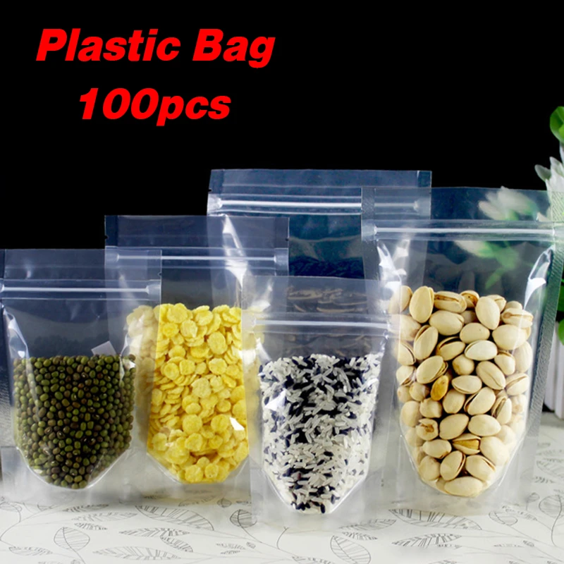 Bolsas Reutilizables Transparente Auto Cierre Almacenamiento Bolsas Reutilizables Transparente Auto Cierre Almacenamiento