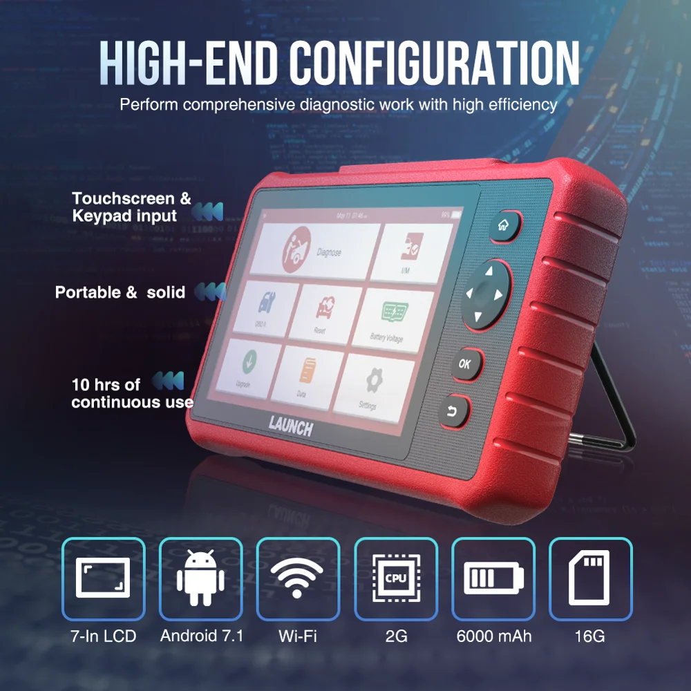 Оригинальный Автомобильный сканер LAUNCH X431 CRP909X OBD2 автомобильный диагностический