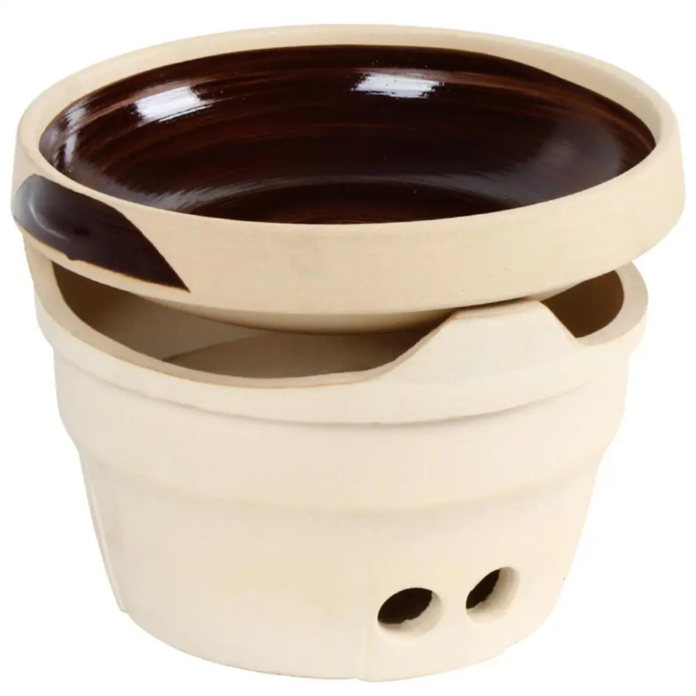 Открытый Кемпинг плита угольная печь огнеупорная глина гриль печь чайный набор для подогрева ветра высокотемпературная печь глина Горячий чайник для плиты