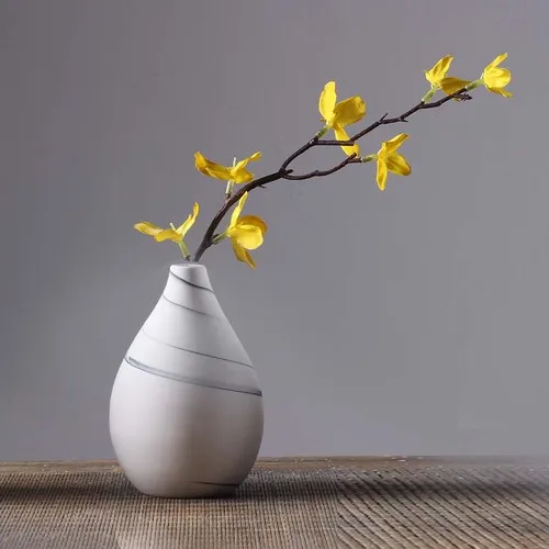 B Vase decoration home jarrones decorativos moderno wedding ins florero wazon nordic new ceramic vase de ceramica creativas - Цвет: B