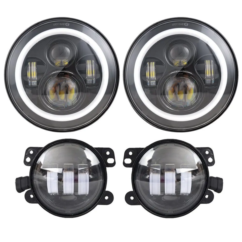 7inch daymarker led headlight and 4inch led fog light1