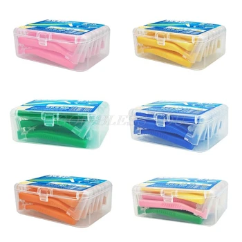 

20Pcs Interdental Brush L Shaped Superfine Toothpicks Push Pull Tooth Cleaner Drop Shipping