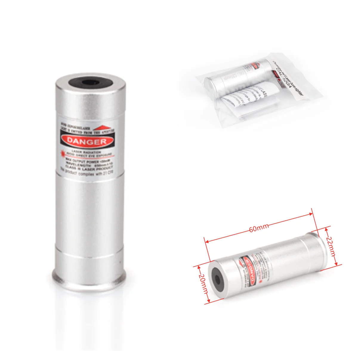 Tactical 12GA Gauge Bore Sight Red Laser Dot Boresighter
