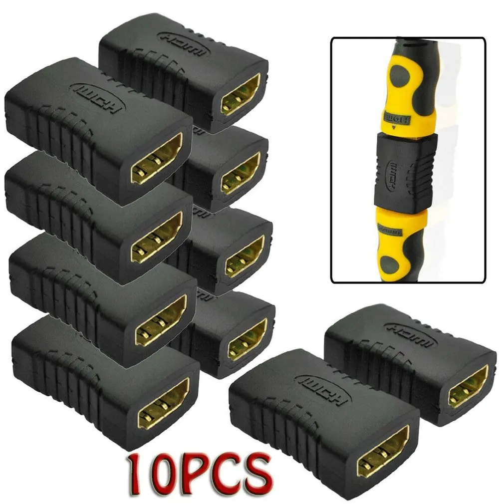 10x HDMI Женский к женскому удлинителю адаптер соединитель подходит HDTV 1080P