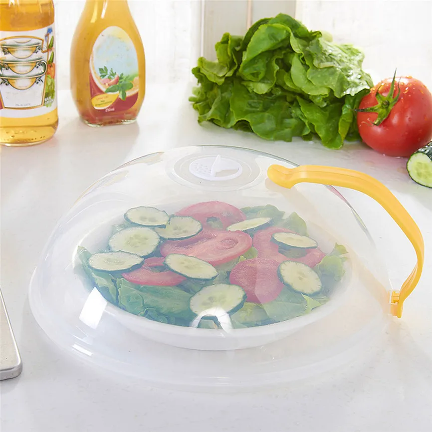 New Quality New Food Multifunction Splatter Guard Microwave Hover Anti-Sputtering Cover 26*10cm Christmas Decoration Gift