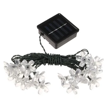 

Waterproof 20 LED Flower shape Solar Holiday String Light for Christmas Festival Party Fairy Xmas LED String Outdoor Led Lights