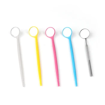 

Portable Mirror for Checking Eyelash Extension & Mouth Oral Teeth Care with Plastic & Stainless Steel Handle Makeup Tools Mirror