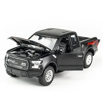 

Diecast 1:32 Boxed F150 Alloy Car Model Children Pull Back Toy Car Simulation Hot Wheels Back To The Future Car Toys For Boys