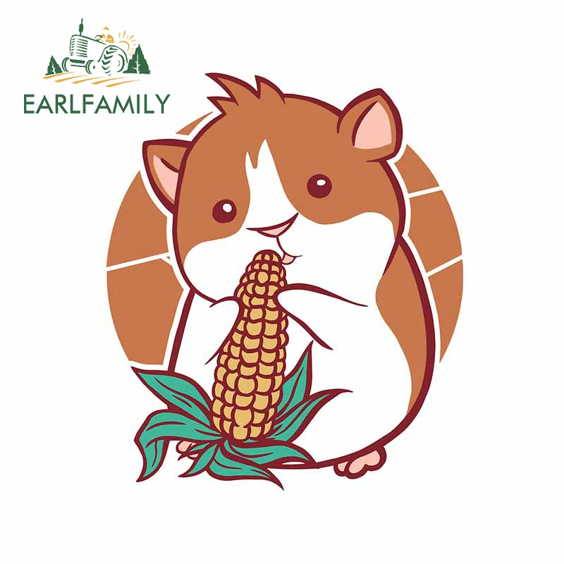 EARLFAMILY 13 см x 11 7 для морской свинки кукурузы автомобильные наклейки мотоциклетный