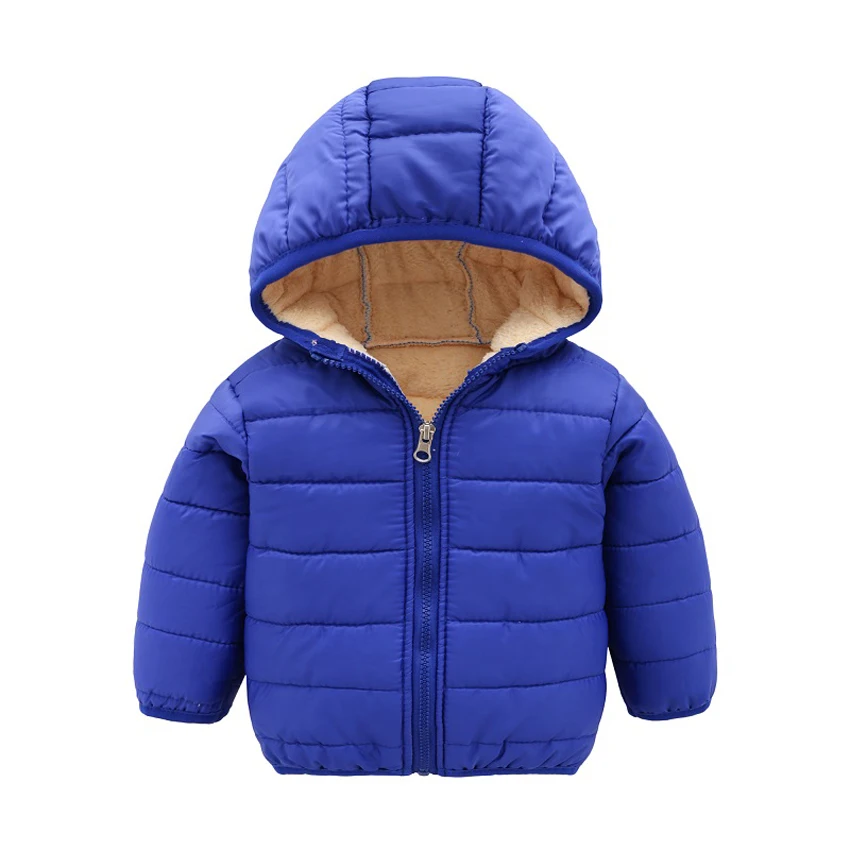Benemaker/Детская флисовая куртка для девочек и мальчиков; одежда для детей; плотные пальто; комбинезоны с капюшоном для маленьких От 1 до 8 лет; детская зимняя верхняя одежда; YJ151 - Цвет: Blue