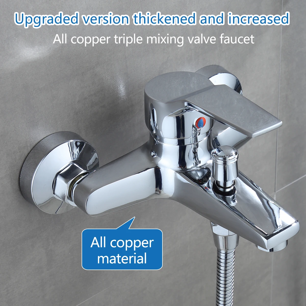 Handheld shower combination set home bathroom accessories shower set 3 mode hot and cold water mixer with hose