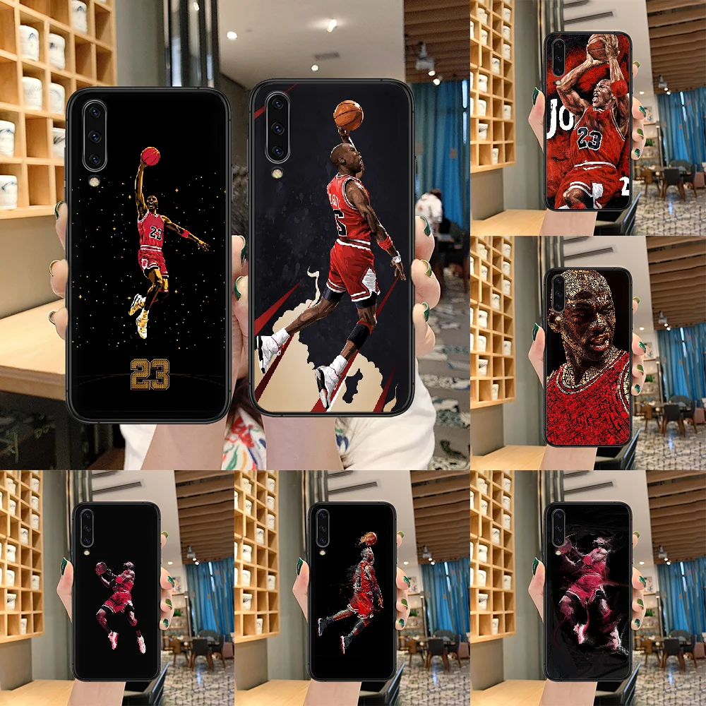 

Basketball Player Trapeze Jordan Phone case For Samsung Galaxy A 5 10 20 3 30 40 50 51 7 70 71 E S 4G 16 17 18 black funda 3D