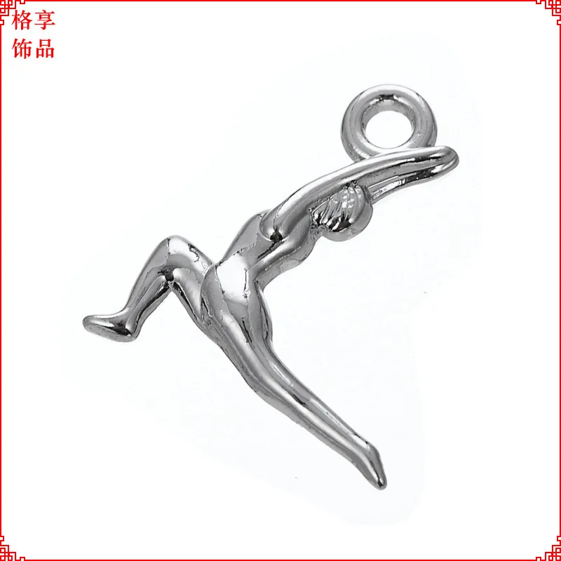 DIY Детские украшения сплав женская подвеска с надписью гимнастика аксессуары для браслетов колье Южная Корея тренд