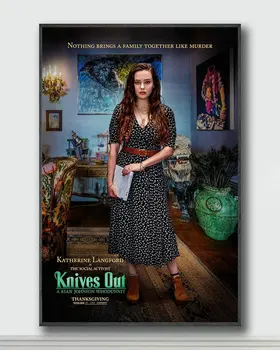 

NJ208 Knives Out Movie Silk Posters and Prints wall art Art Poster Home Decor