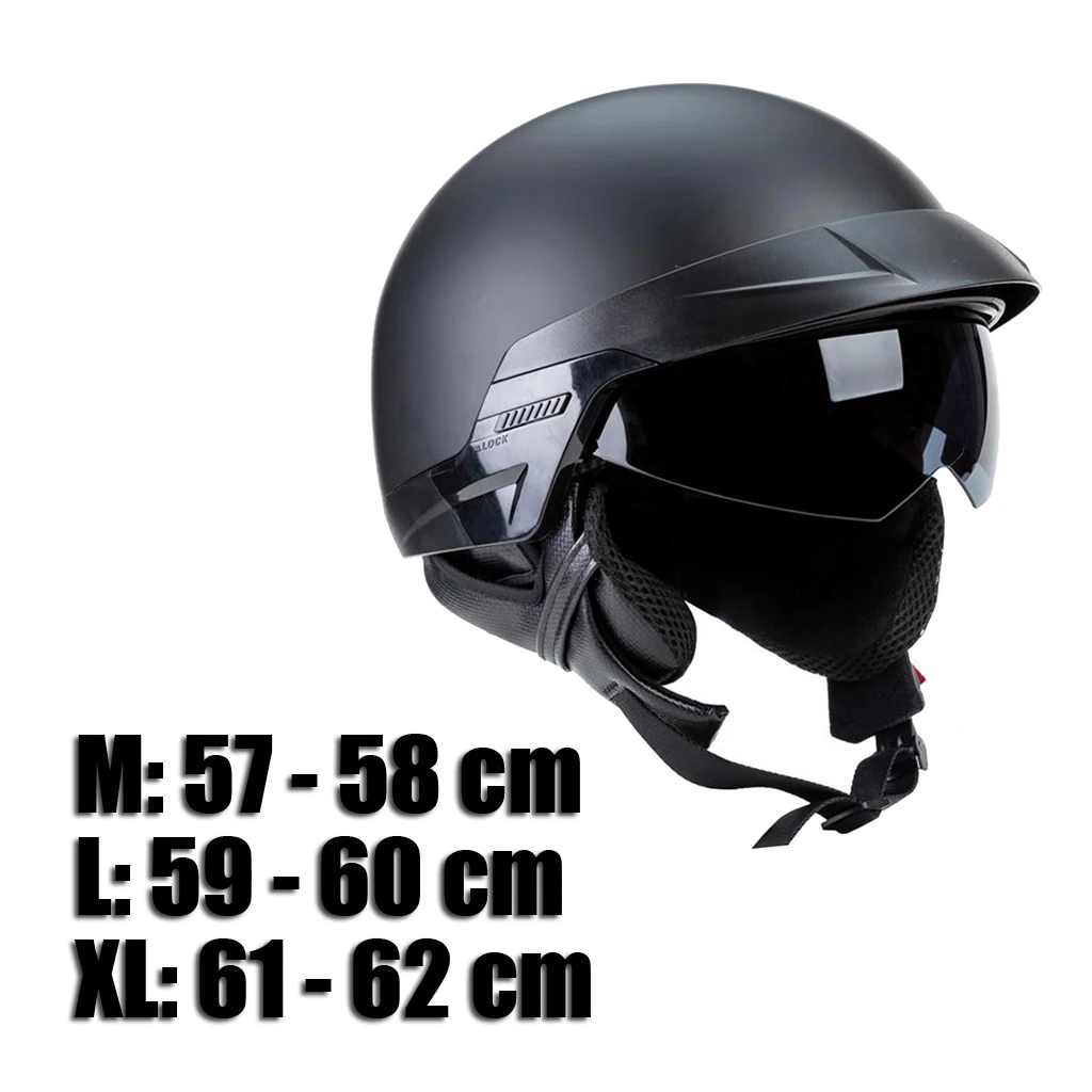 Half Helmet With Retractable Shield