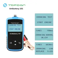 TOPDON Arti батарея 101 тесты er 100-2000 CCA для 12 В Автомобильный свет Грузовики на сгибать зарядки батарея нагрузки тесты Metall анализатор