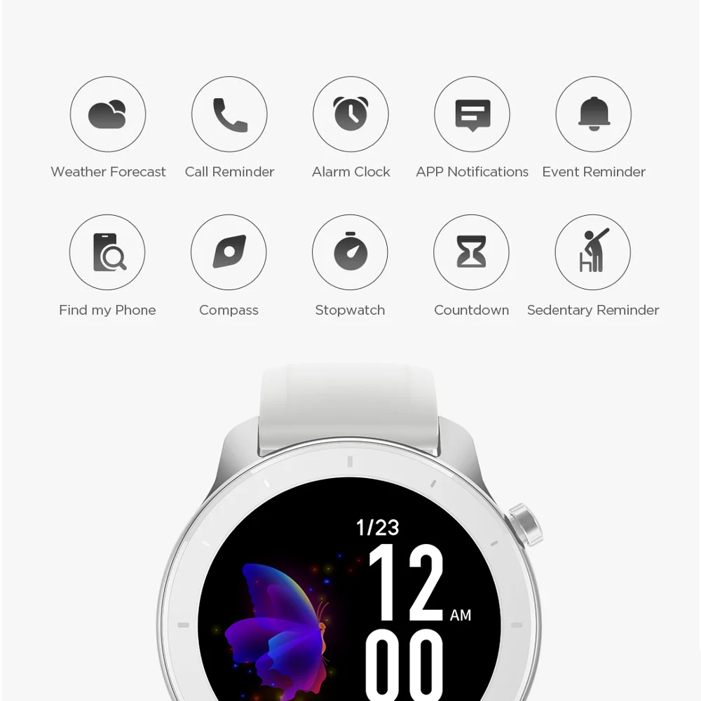 Stock Global Version New Amazfit Gtr 42Mm Smart Watch 5Atm Smartwatch 12Days Battery Gps Music-5