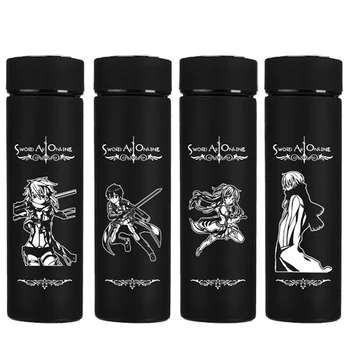 

OUSSIRRO Super Hero Sword Art Online SAO Infinity Mugs With Cover Pure Color Thermos Mugs Cup Kitchen Tool Gift