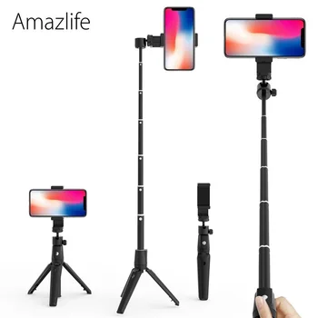 

Amazlife K20 Bluetooth Selfie Stick Mini Tripod With Wireless Remote Button For Mobile Phone Gopro Camera