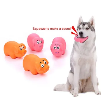 

Pet Cute Latex Pig Chew Toys Grunting Squeak Dog Toy Pet Teasing Squeak Sound Funny Dog Squeaker Molar Chew Training Toys