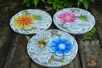 

Factory direct super cute creative cement crafts English word motherboard pedal cement board garden outdoor decoration