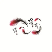 Waterproof Temporary Tattoo Sticker Sexy Feather Arm Leg Fake Tattoo Cover Scar Sticker Body Art Small Sticker Men Women