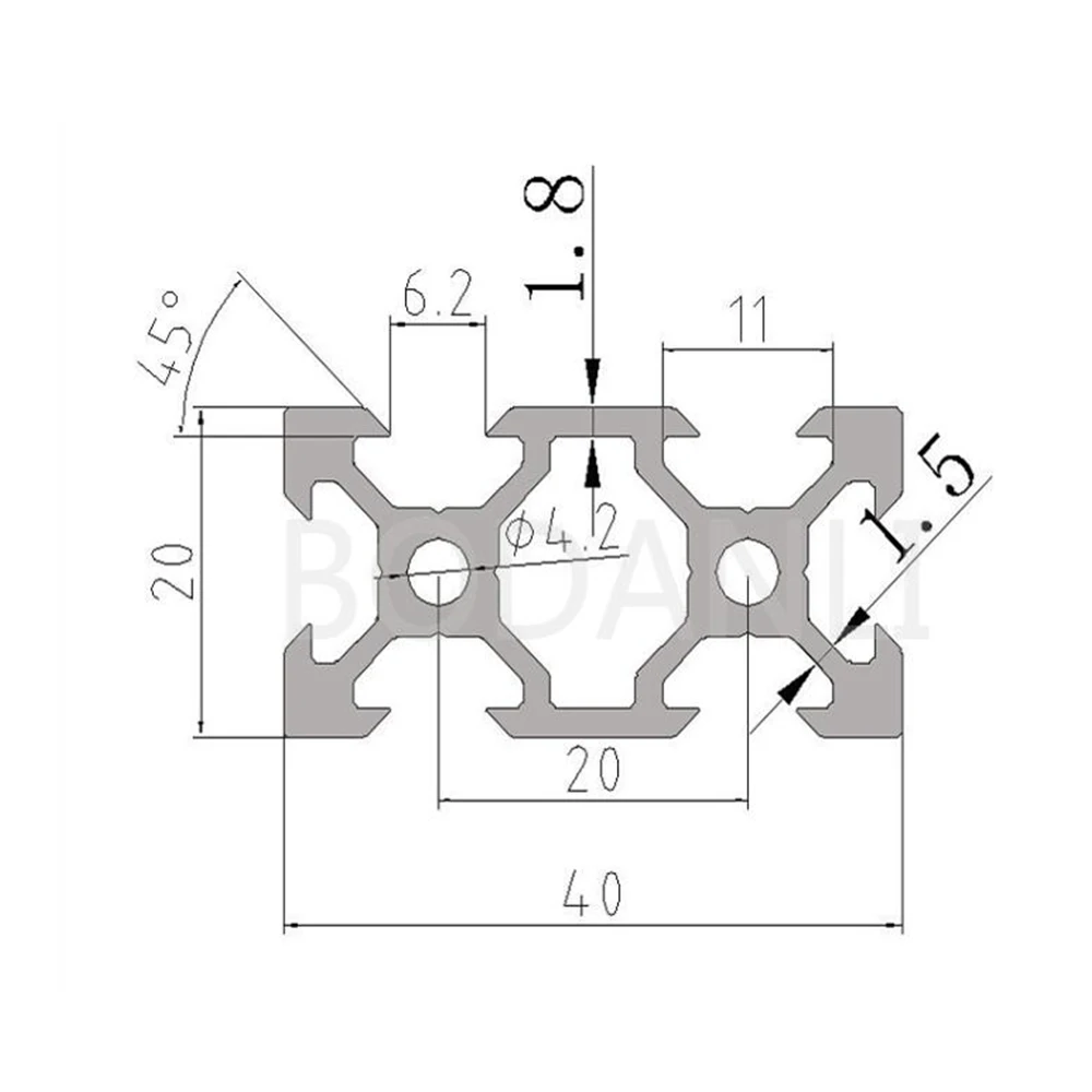 CNC 3D Ϳ  ,  V- 2040,  ǥ ػȭ ˷̴  , 100-800mm , 1PC