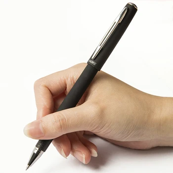 

12pcs/box 0.5mm Gel Pens Black Business Office Signature Gel Pen Bullet Tip Writing Pen Student Stationery School Supplies