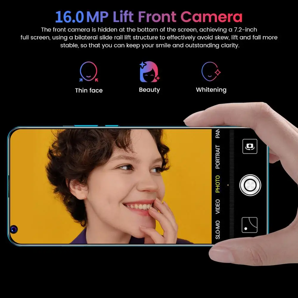 7.2 Inch Global Version X60 Network Snapdragon 865 16+32MP 12GB RAM 512GB ROM Deca Core 4 Camera 2020 Newest Smart Phone In Stoc