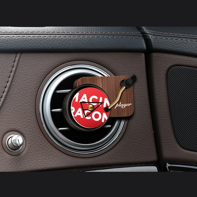 

Aromatherapy Diffuser for Car Air Diffusers Freshener Retro Record Player Decor Q39F