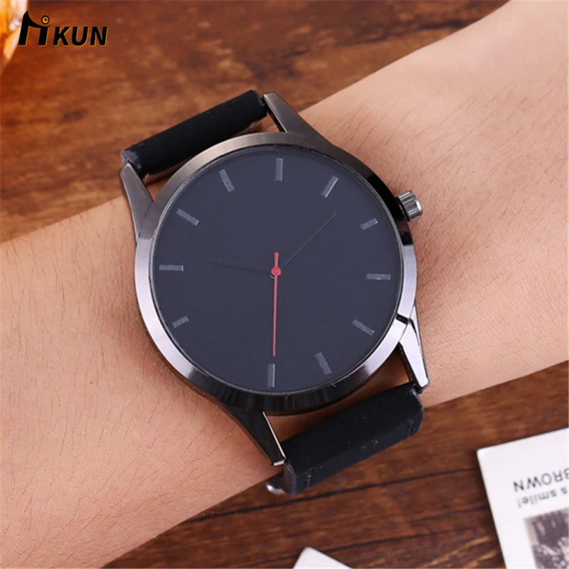 

Reloj Fashion Large Dial Military Quartz Men Watch Leather Sport watch men High Quality Clock man Wristwatch Relogio Masculino