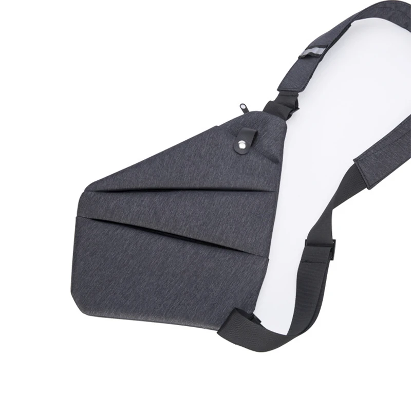 Новая мужская цифровая сумка для хранения, Повседневная ткань Оксфорд, индивидуальная диагональная посылка, многофункциональная уличная Противоугонная нагрудная сумка - Цвет: Grey shoulder bag