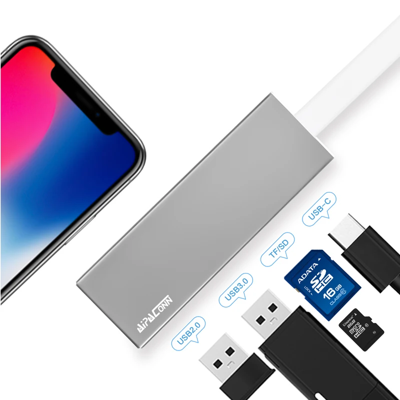 Высокоскоростная док станция с Type C на OTG USB 3 0 PD адаптер Thunderbolt Dex Выходная для MacBook